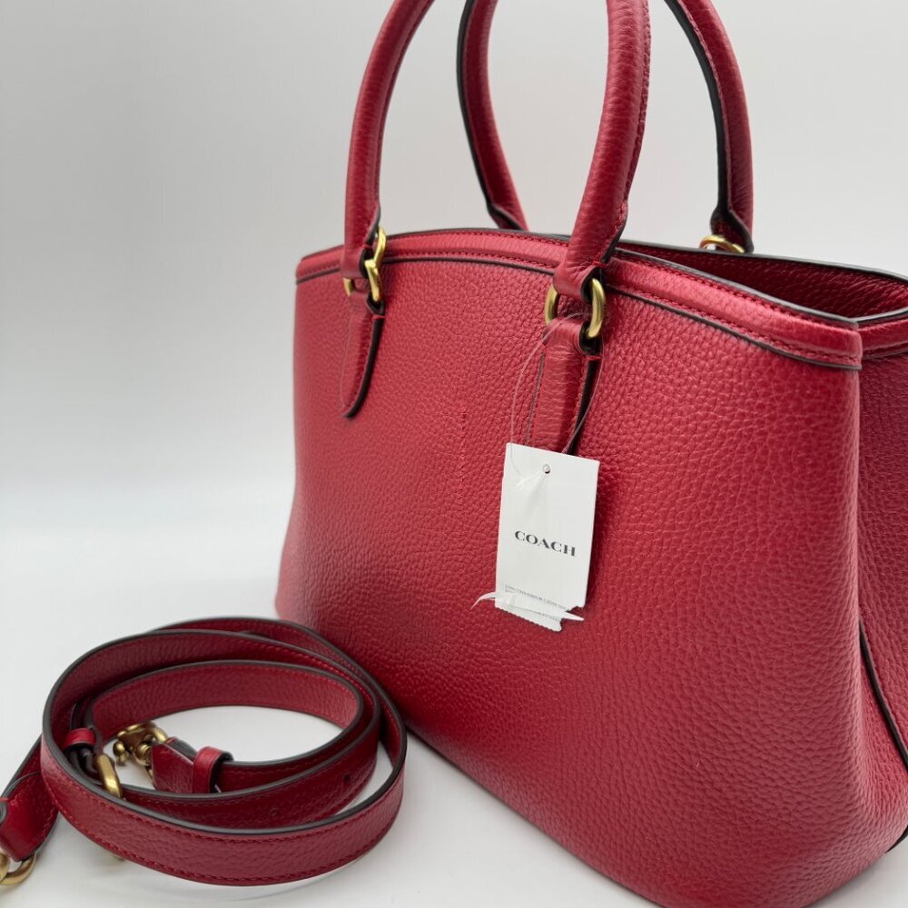 COACH Legacy pebbled leather medium carryall satchel crossbody -Defective - Picture 7 of 14